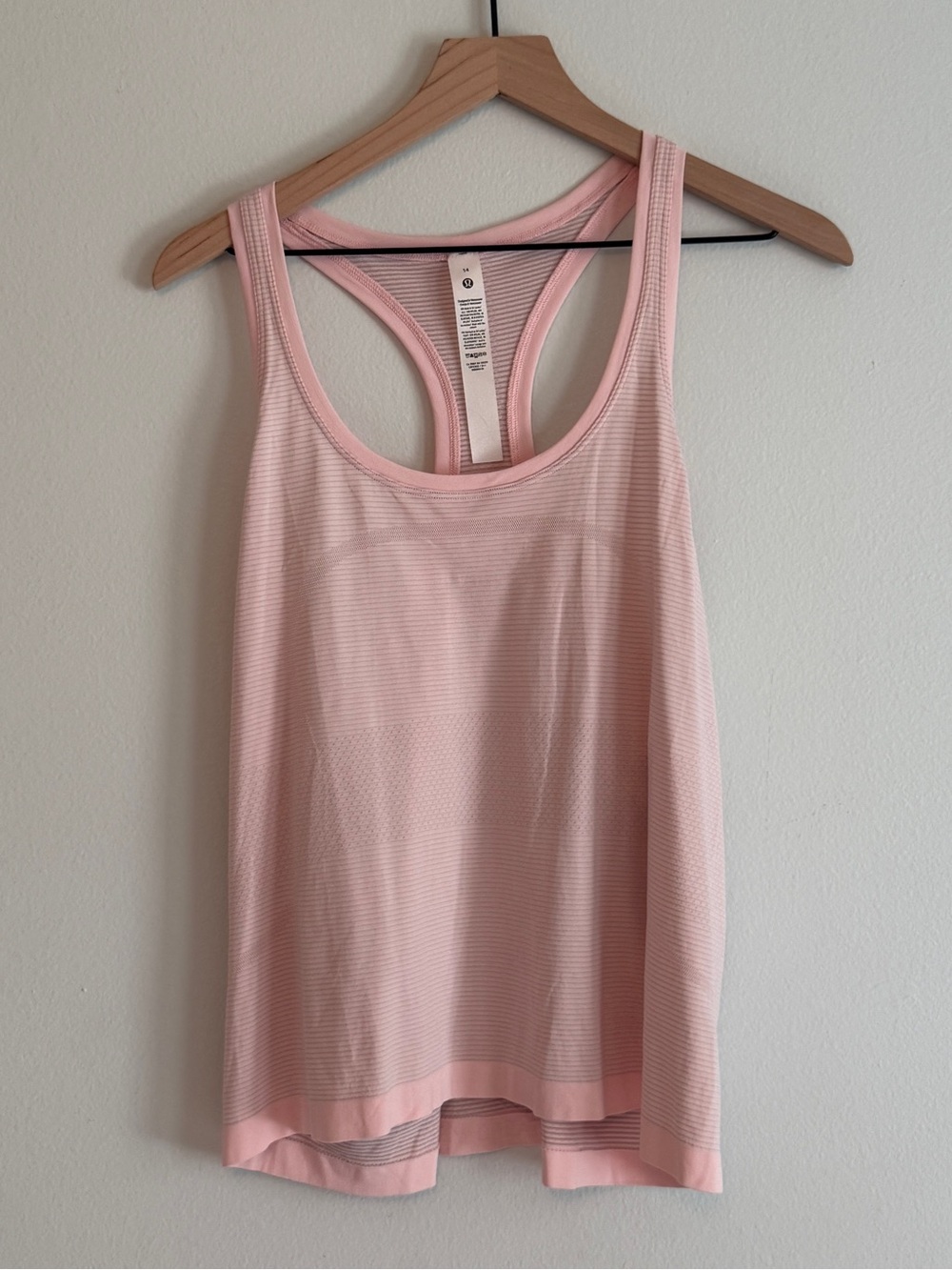lululemon athletica Light Pink Racerback Tank